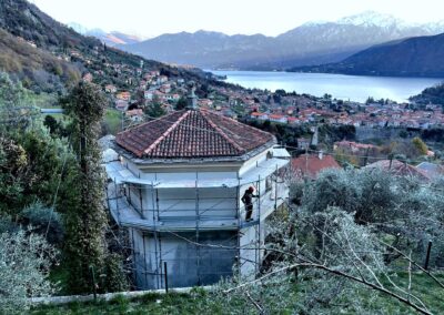 Noleggio ponteggi - edificio religioso - loc. Ossuccio - Tremezzina (Como)